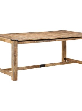 vidaXL Eettafel 200x100x75 cm massief mangohout