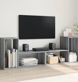 VidaXL Tv-meubelen 2 st 75x30x50 cm bewerkt hout grijs sonoma eiken