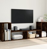 VidaXL Tv-meubelen 2 st 75x30x50 cm bewerkt hout gerookt eikenkleurig
