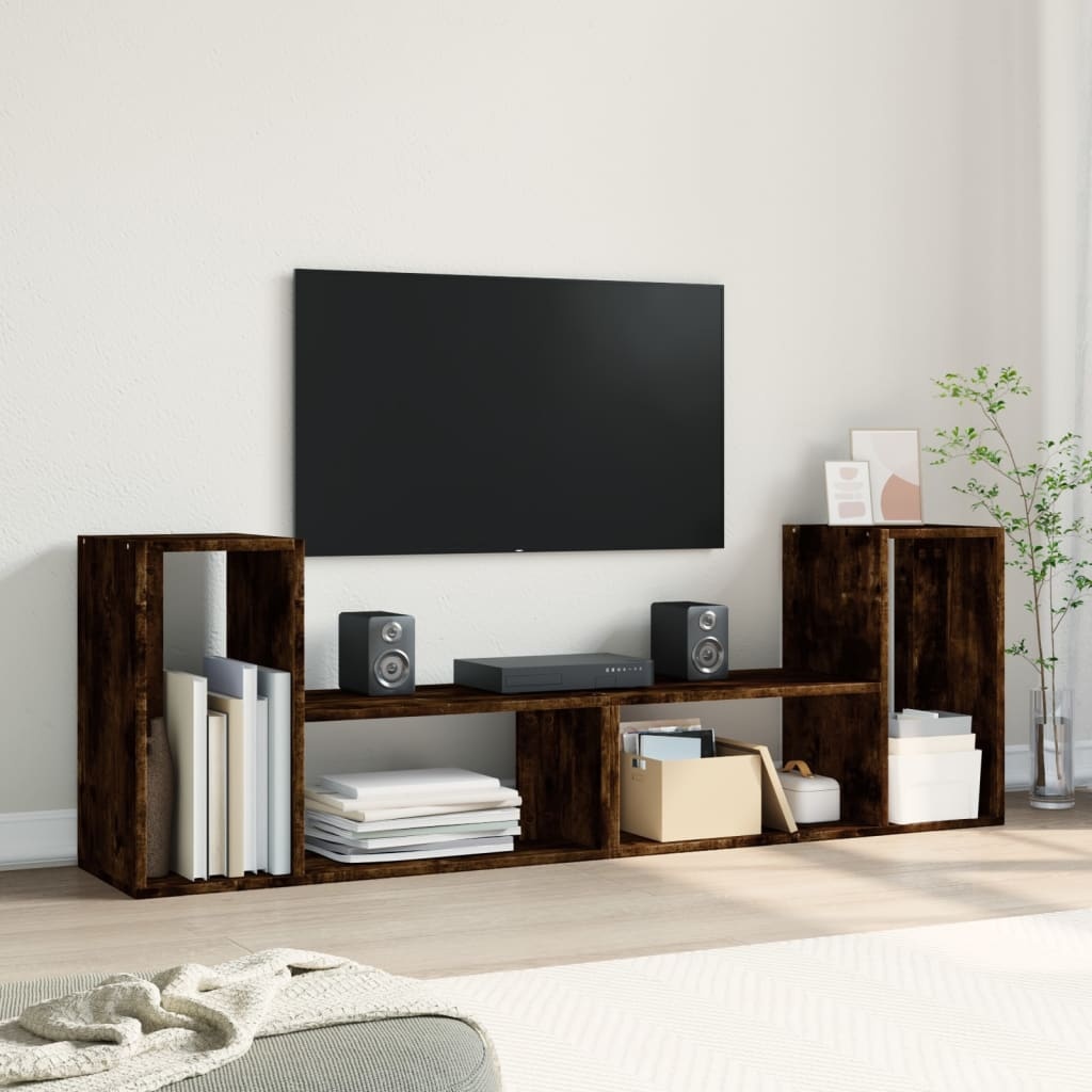 VidaXL Tv-meubelen 2 st 75x30x50 cm bewerkt hout gerookt eikenkleurig