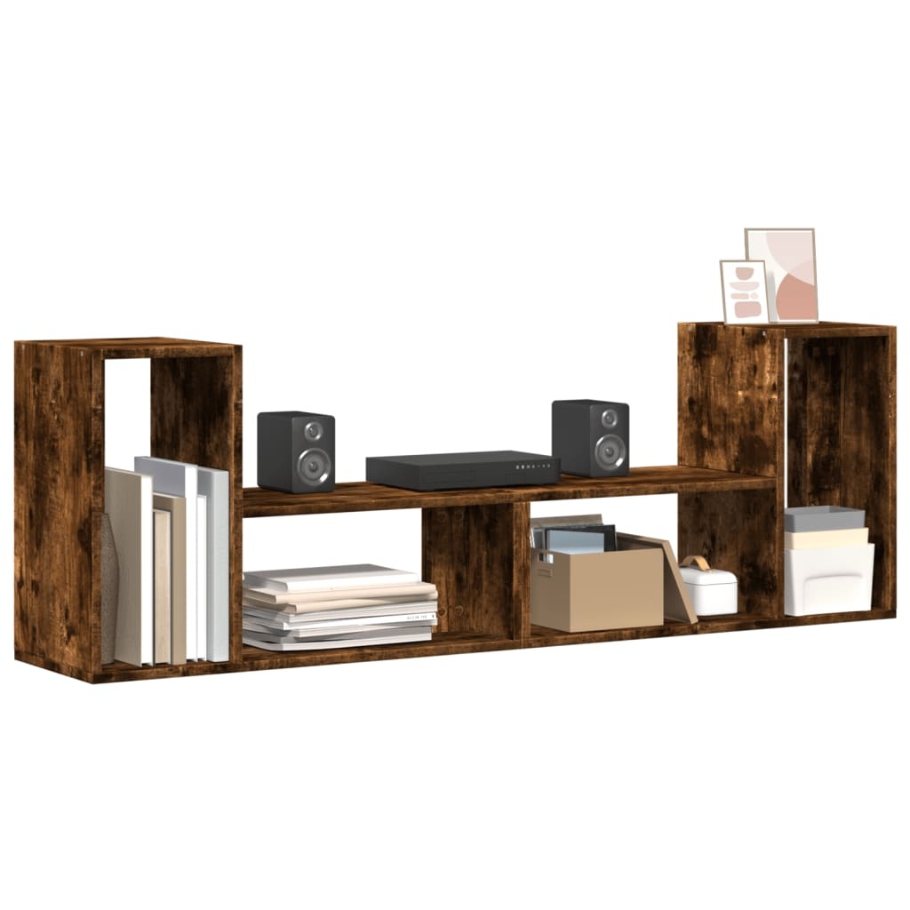VidaXL Tv-meubelen 2 st 75x30x50 cm bewerkt hout gerookt eikenkleurig