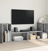 VidaXL Tv-meubelen 2 st 75x30x50 cm bewerkt hout betongrijs