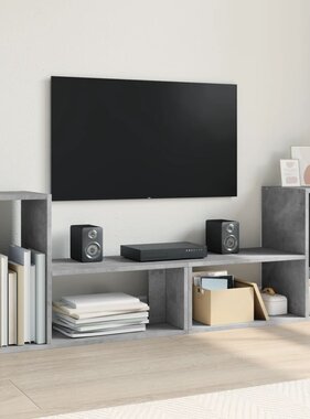 vidaXL Tv-meubelen 2 st 75x30x50 cm bewerkt hout betongrijs