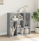 VidaXL Tv-meubelen 2 st 75x30x50 cm bewerkt hout betongrijs