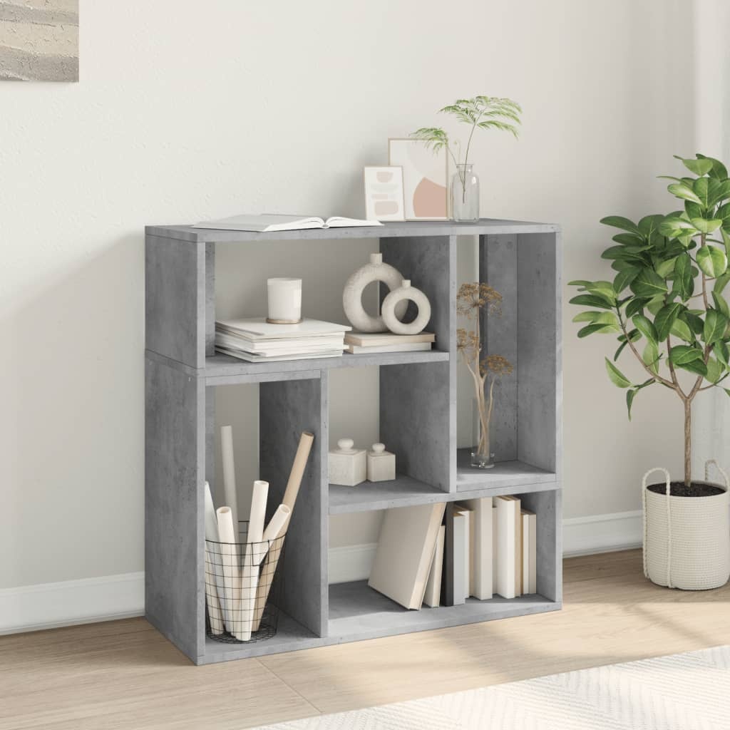 VidaXL Tv-meubelen 2 st 75x30x50 cm bewerkt hout betongrijs