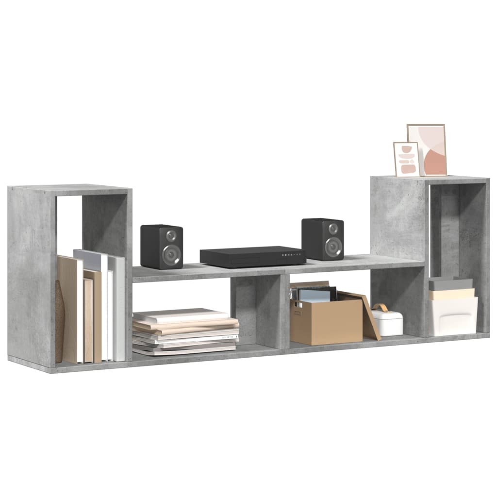 VidaXL Tv-meubelen 2 st 75x30x50 cm bewerkt hout betongrijs