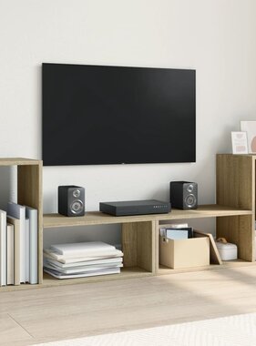 vidaXL Tv-meubelen 2 st 75x30x50 cm bewerkt hout sonoma eikenkleurig