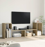 VidaXL Tv-meubelen 2 st 75x30x50 cm bewerkt hout sonoma eikenkleurig