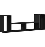 VidaXL Tv-meubelen 2 st 75x30x50 cm bewerkt hout zwart