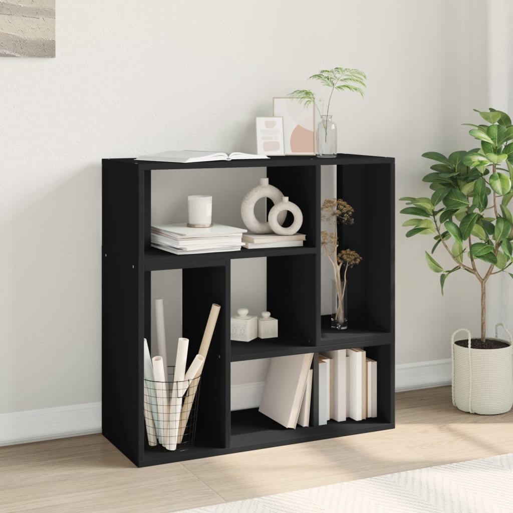 VidaXL Tv-meubelen 2 st 75x30x50 cm bewerkt hout zwart
