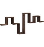 vidaXL Wandschap 104,5x10x43 cm bewerkt hout bruin eikenkleurig