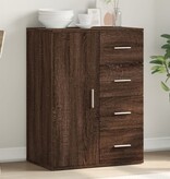VidaXL Dressoir 59x39x80 cm bewerkt hout bruin eikenkleur