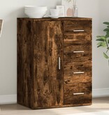 VidaXL Dressoir 59x39x80 cm bewerkt hout gerookt eikenkleurig