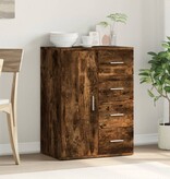 VidaXL Dressoir 59x39x80 cm bewerkt hout gerookt eikenkleurig