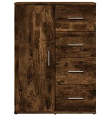 VidaXL Dressoir 59x39x80 cm bewerkt hout gerookt eikenkleurig