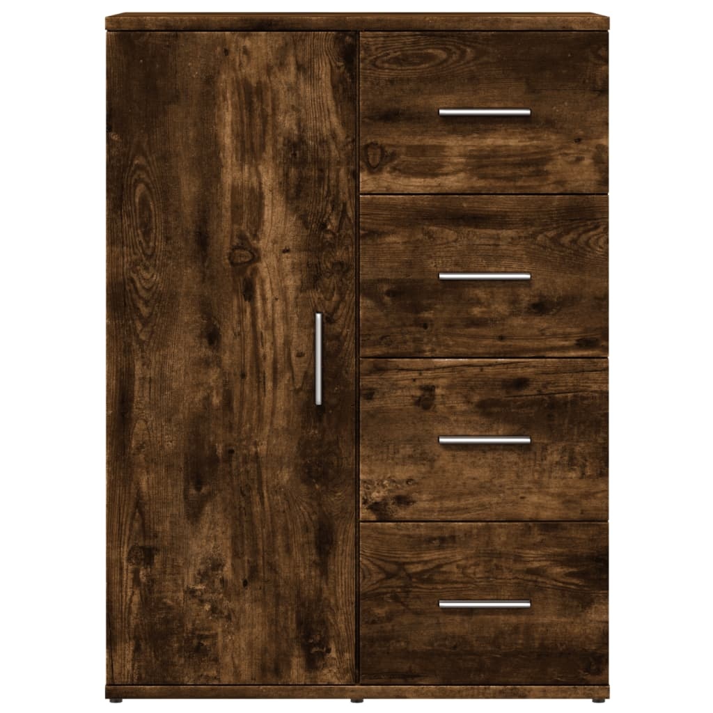 VidaXL Dressoir 59x39x80 cm bewerkt hout gerookt eikenkleurig