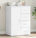VidaXL Dressoir 59x39x80 cm bewerkt hout wit