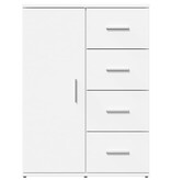 VidaXL Dressoir 59x39x80 cm bewerkt hout wit