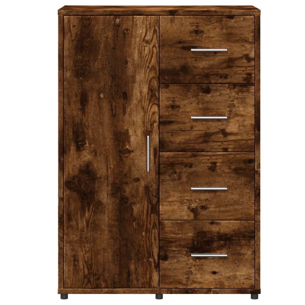 VidaXL Dressoir 60x31x84 cm bewerkt hout gerookt eikenkleurig