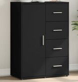 VidaXL Dressoir 60x31x84 cm bewerkt hout zwart