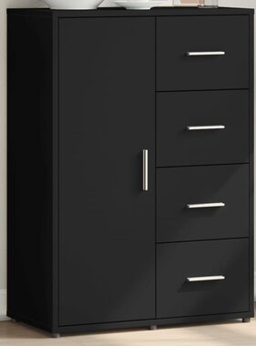VidaXL Dressoir 60x31x84 cm bewerkt hout zwart