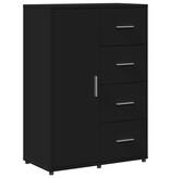 VidaXL Dressoir 60x31x84 cm bewerkt hout zwart