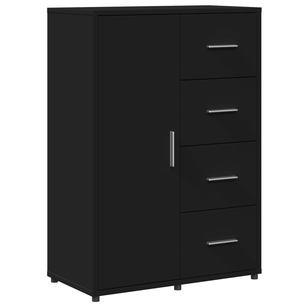 VidaXL Dressoir 60x31x84 cm bewerkt hout zwart