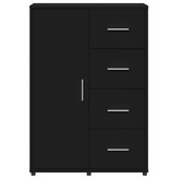 VidaXL Dressoir 60x31x84 cm bewerkt hout zwart