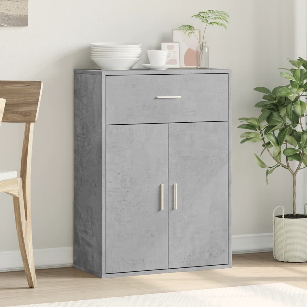 VidaXL Dressoir 60x30x84 cm bewerkt hout betongrijs