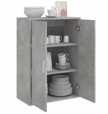 VidaXL Dressoir 60x31x84 cm bewerkt hout betongrijs