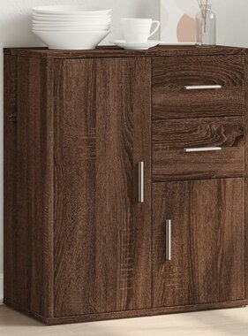 VidaXL Dressoir 60x31x70 cm bewerkt hout bruin eikenkleurig