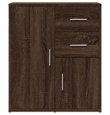 VidaXL Dressoir 60x31x70 cm bewerkt hout bruin eikenkleurig