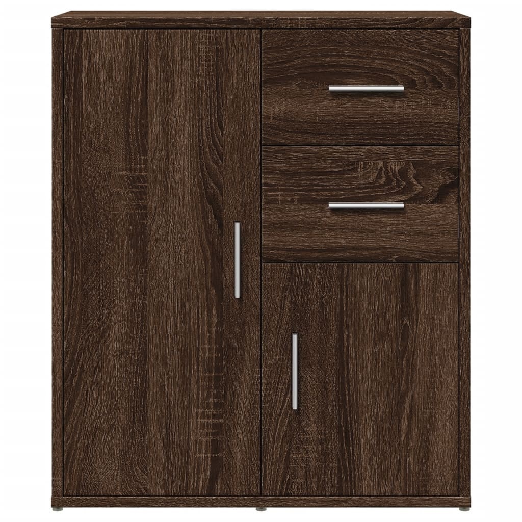 VidaXL Dressoir 60x31x70 cm bewerkt hout bruin eikenkleurig