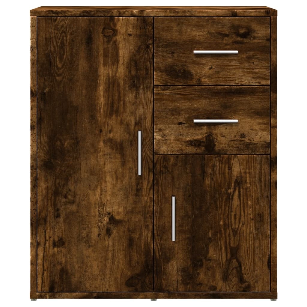 VidaXL Dressoir 60x31x70 cm bewerkt hout gerookt eikenkleurig