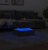 vidaXL Salontafel met LED-verlichting 50x50x40 cm betongrijs
