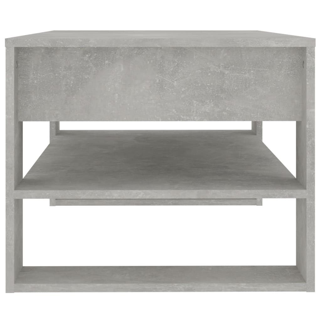 VidaXL Salontafel 102x55x45 cm bewerkt hout betongrijs