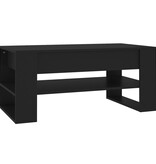 VidaXL Salontafel 102x55x45 cm bewerkt hout zwart