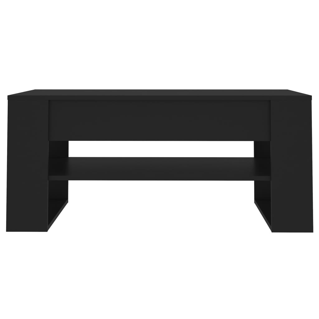 VidaXL Salontafel 102x55x45 cm bewerkt hout zwart