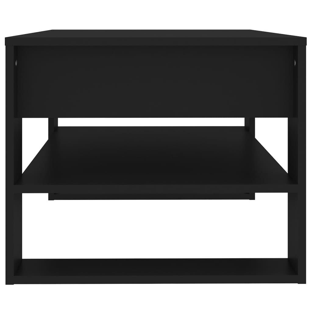 VidaXL Salontafel 102x55x45 cm bewerkt hout zwart