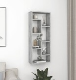 VidaXL Wandschap 36x16x90 cm spaanplaat betongrijs
