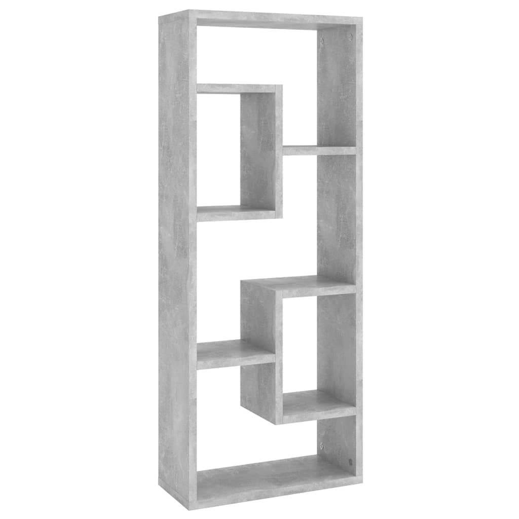 VidaXL Wandschap 36x16x90 cm spaanplaat betongrijs