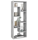 VidaXL Wandschap 36x16x90 cm spaanplaat betongrijs