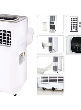 vidaXL Airconditioner met afstandsbediening 1500 W wit