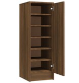 VidaXL Schoenenkast 32x35x92 cm bewerkt hout bruineikenkleurig