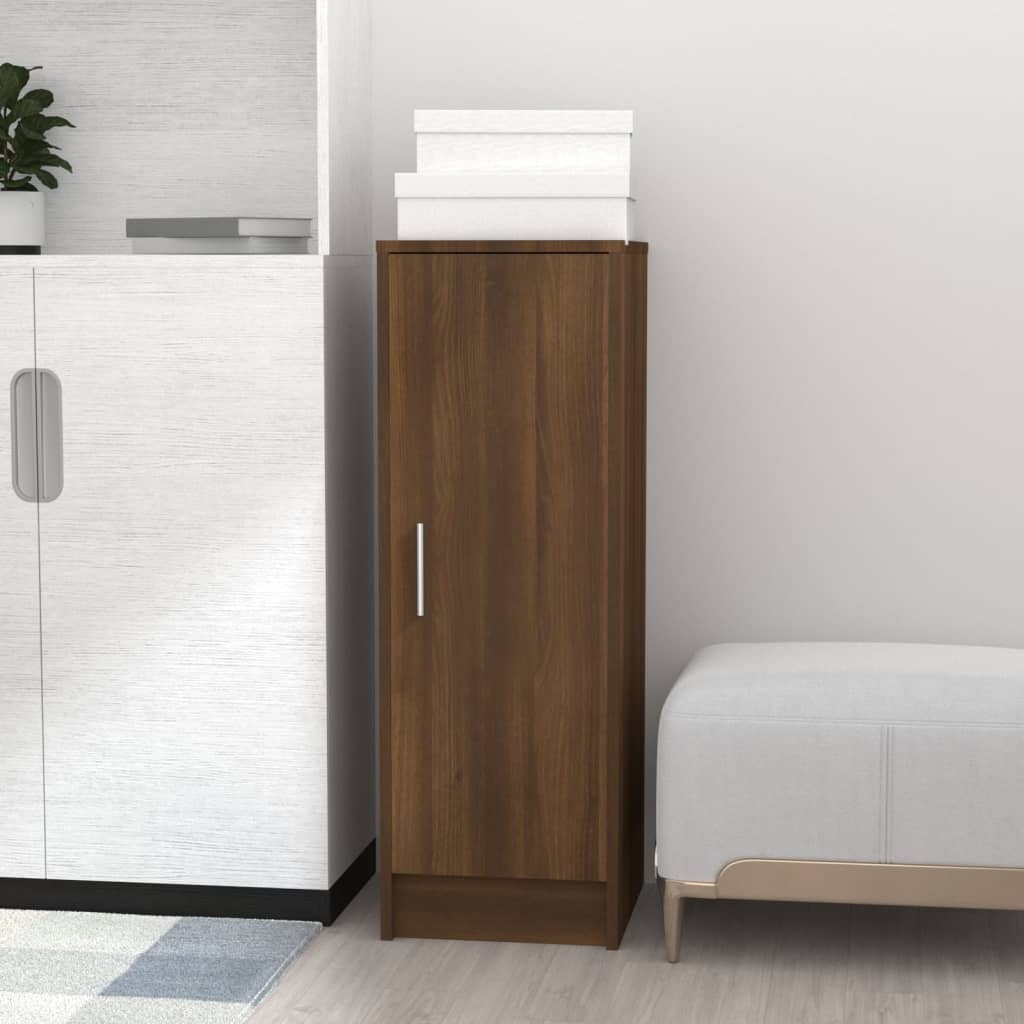 VidaXL Schoenenkast 32x35x92 cm bewerkt hout bruineikenkleurig