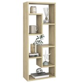 VidaXL Wandschap 36x16x90 cm spaanplaat sonoma eikenkleurig