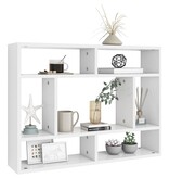 VidaXL Wandschap 75x16x55 cm bewerkt hout wit