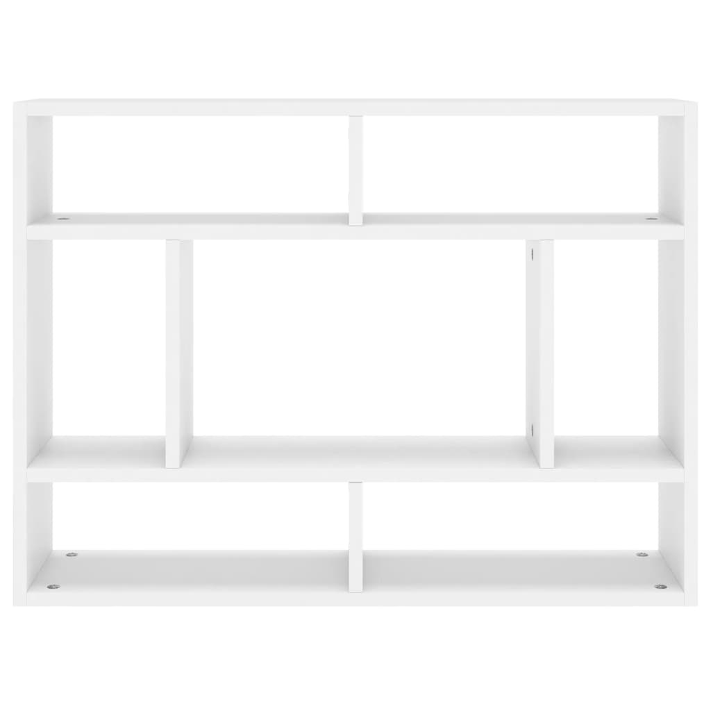 VidaXL Wandschap 75x16x55 cm bewerkt hout wit
