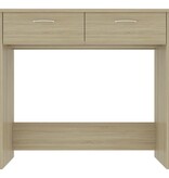 VidaXL Bureau 80x40x75 cm bewerkt hout sonoma eikenkleurig