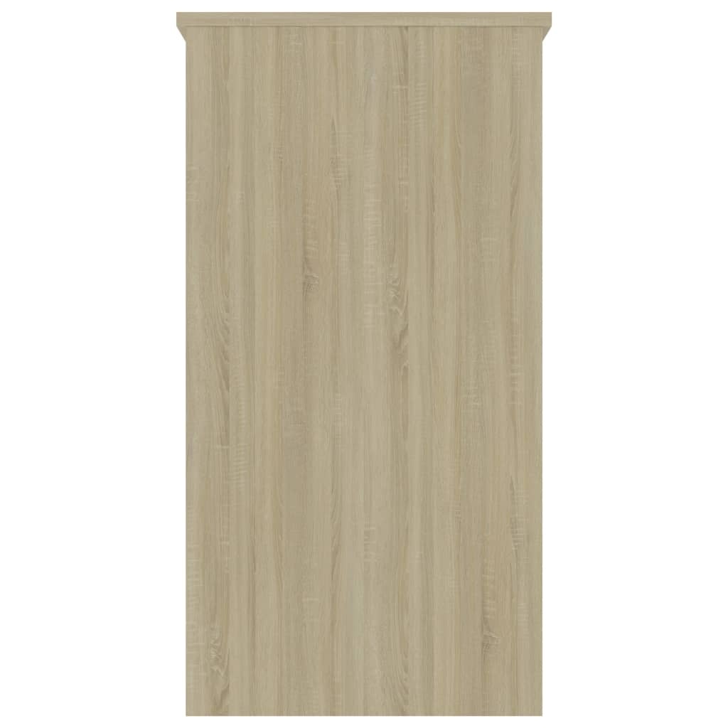 VidaXL Bureau 80x40x75 cm bewerkt hout sonoma eikenkleurig
